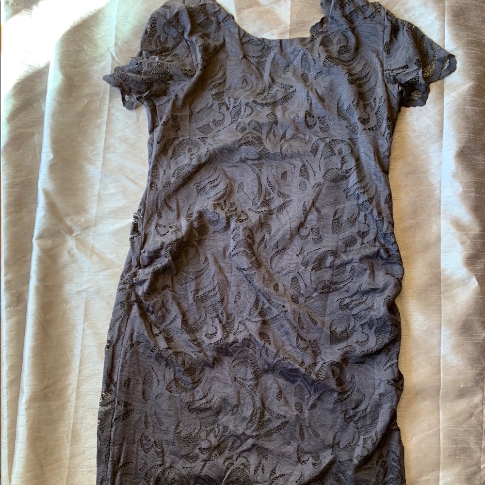 H $ M Maternity Blue Lace Dress